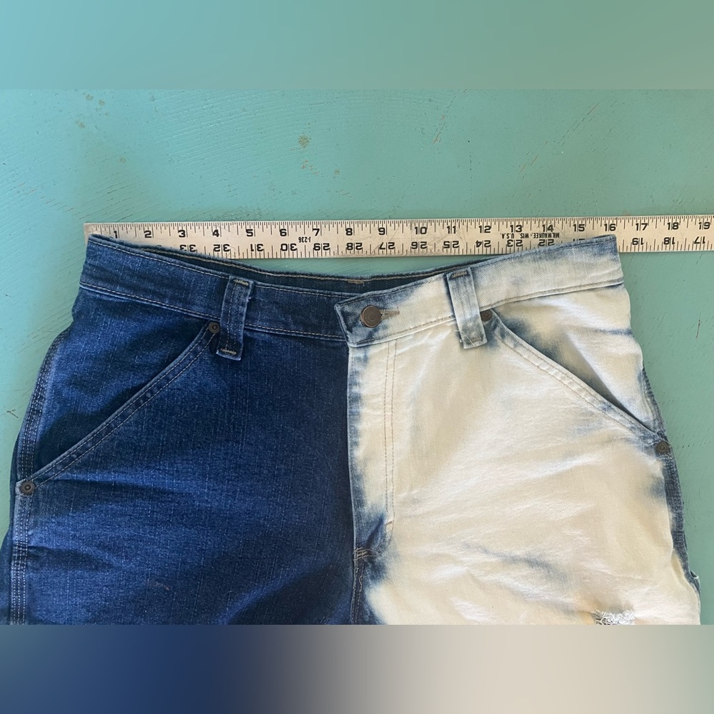 Vintage High-Waisted Acid Washed Shorts